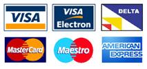 All major cards accepted All major cards accepted