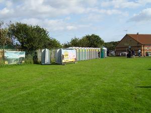mobile urinal at Mablethorpe Marathon